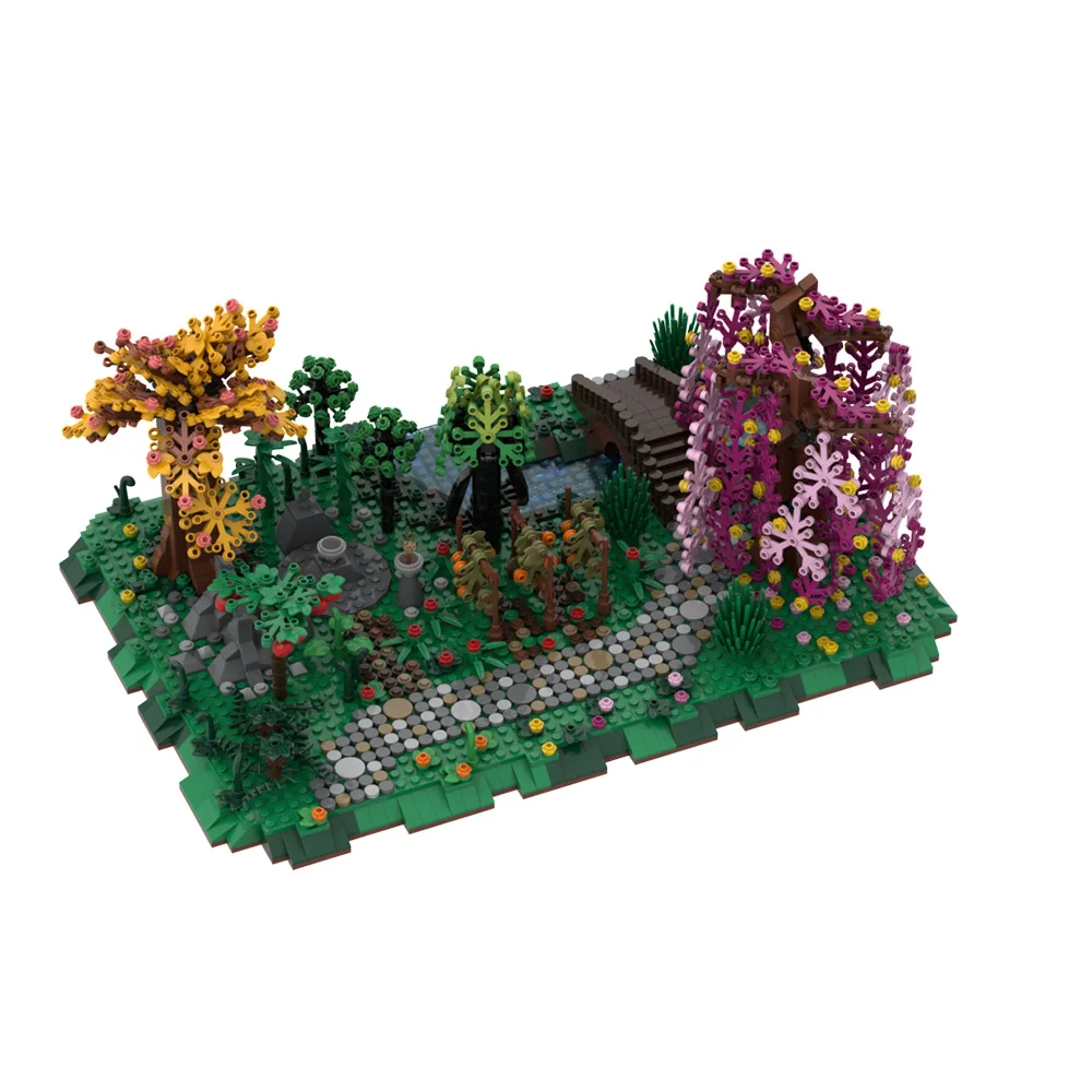 Gobricks Moc Druïde Grove Bouwstenen Model Baldur Gate 3 Game Avontuur In Het Bos Bakstenen Diy Creatief Geassembleerd Speelgoed Cadeau