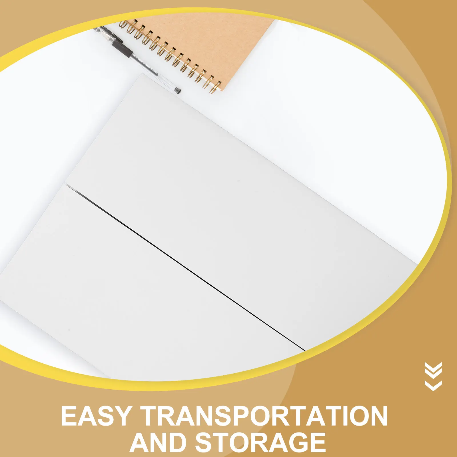 

Набор из 1 белой складной трехсекционной презентационной доски-трифолда для мероприятий, торговых центров, школ, проектных работ