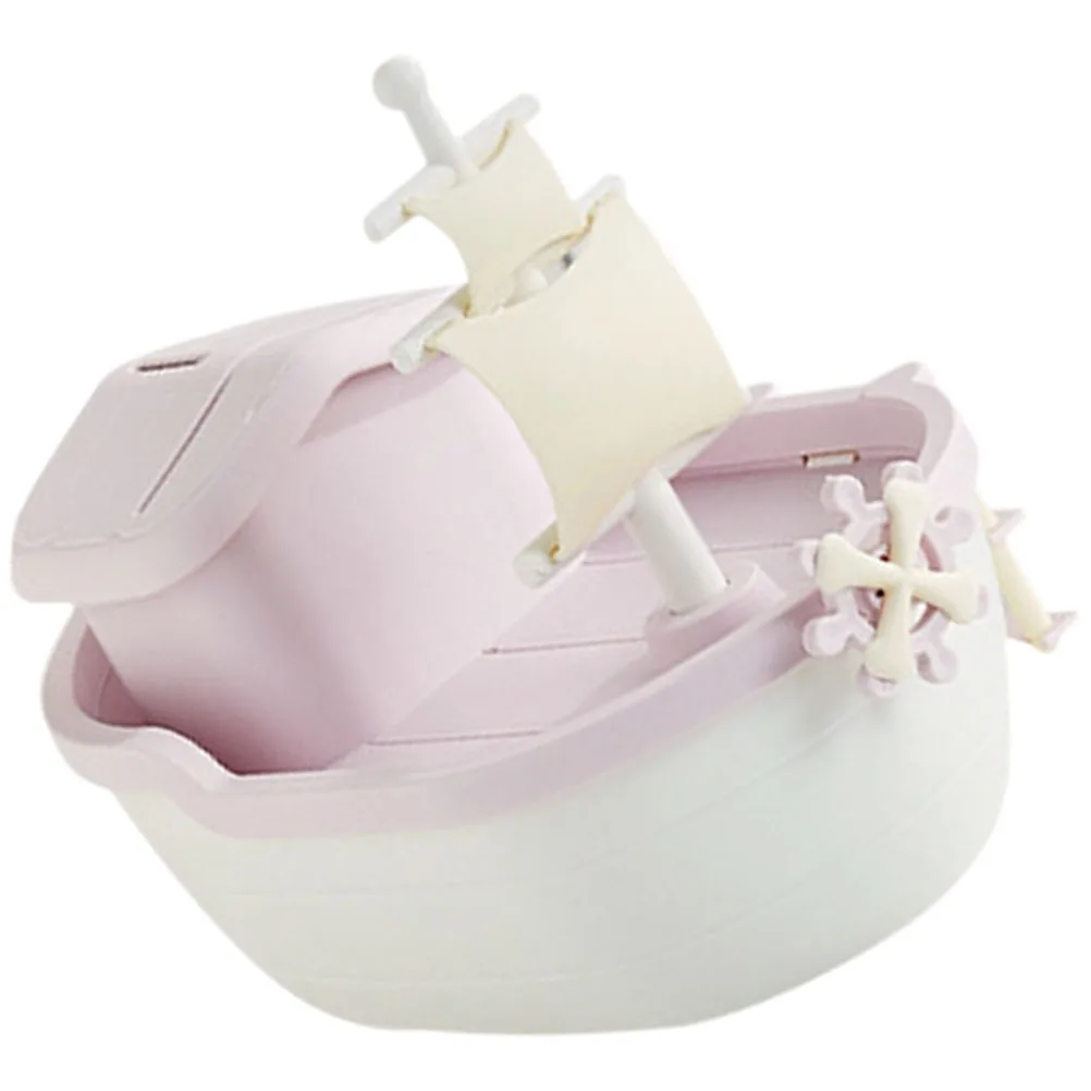 

Adorable Pirate Ship Piggy Bank Coin Storage Pot Room Decor Money Holder Cute Cartoon Design Stable Base Money Holder