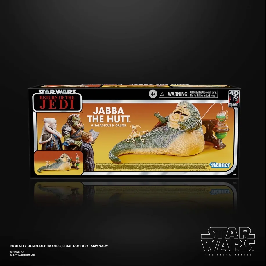 Original Star Wars The Black Series Jabba The Hutt Action Figure Collectible Model Room Decoration Movable Joints Kids Toy Gifts