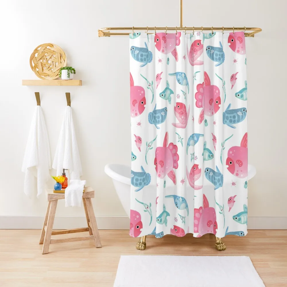 

Sunfish Shower Curtain Set For Bathroom Bathroom Accessory Bathroom Accessories Washable Waterproof Fabric Shower Curtain