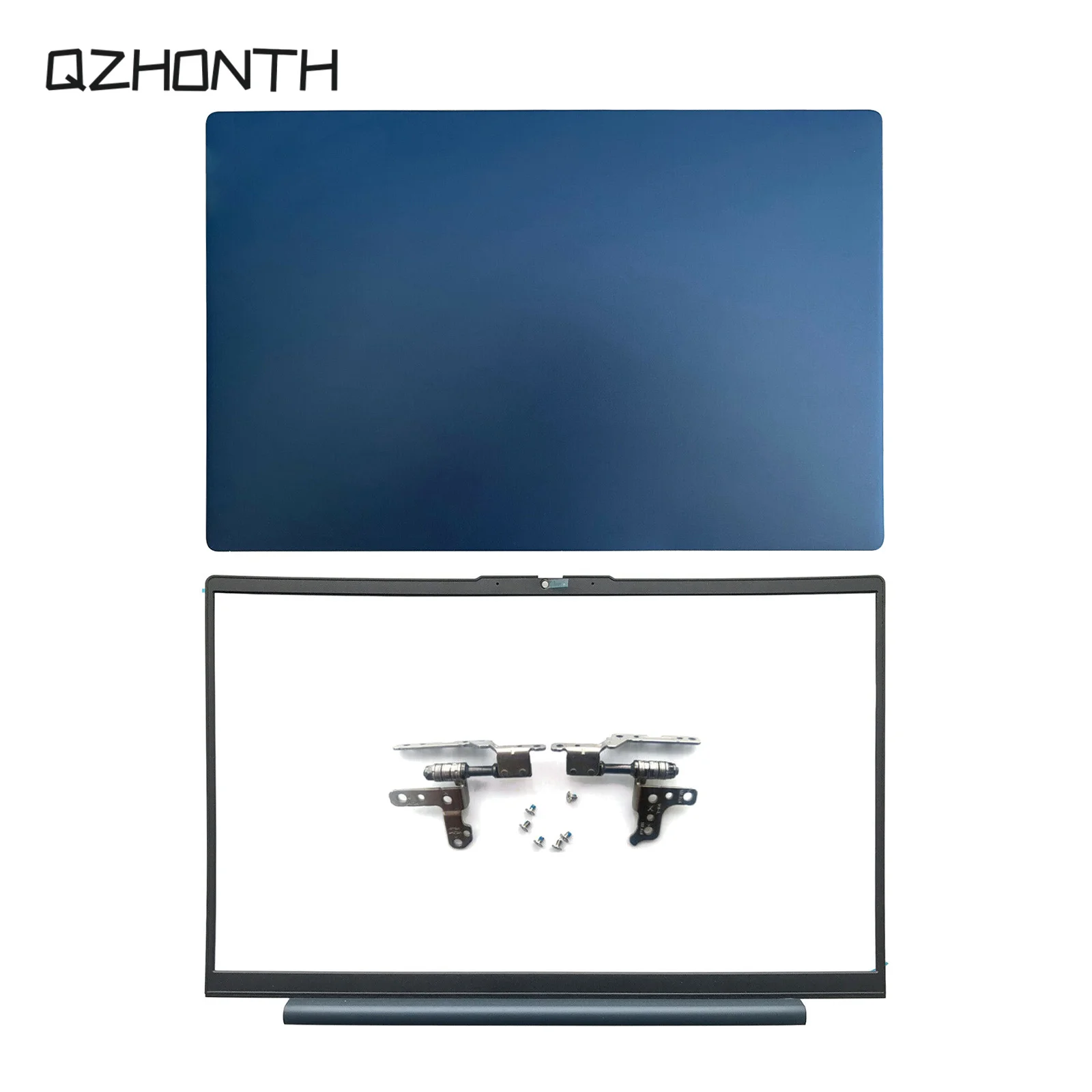 Nuevo para Lenovo Ideapad 5-15IIL05 5-15ITL05 5-15ARE05, Cubierta Trasera LCD / Bisel Frontal / Bisagras (Azul) 2020 15.6 Pulgadas