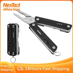 NexTool 미니 세일러 플라이어 라이트 멀티 도구 접이식 가위 스크루 드라이버, 휴대용 EDC 야외 장비 수공구, 10 in 1