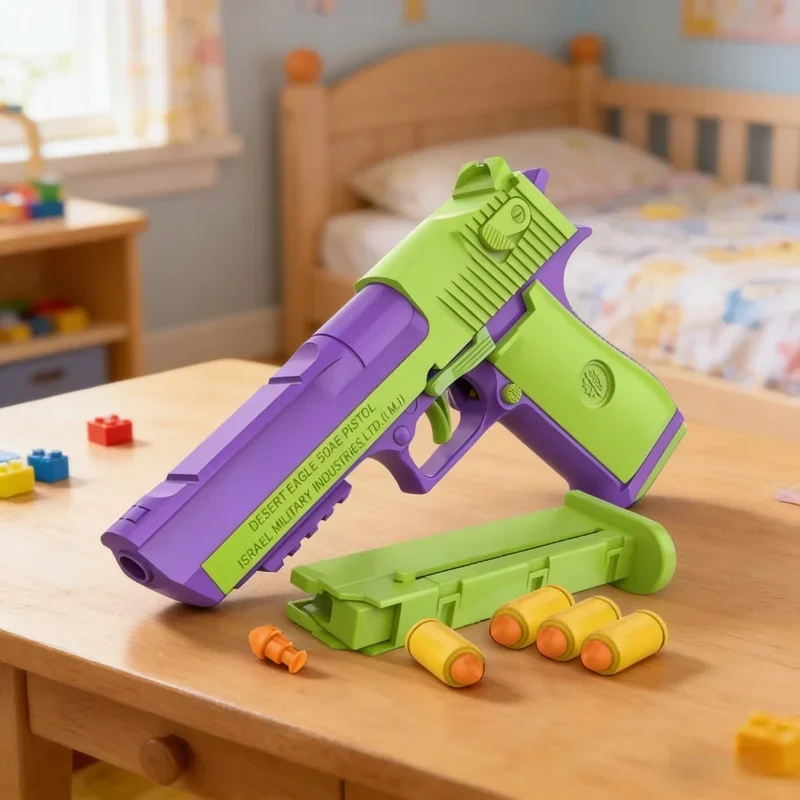 

Имитационная модель пистолета для снятия стресса, непрерывное метание, подвесной револьвер, пусковая установка, игрушечный пистолет, игры на открытом воздухе, развлечения, подарок для детей