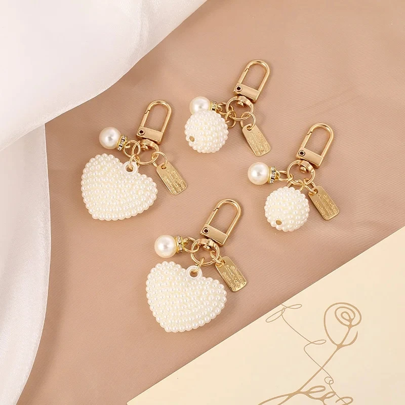 Elegant Pearl Keychain,Pearl,Keychain,Pendant,DIY,Car Keys,Accessories for Women, Stylish gift image 2