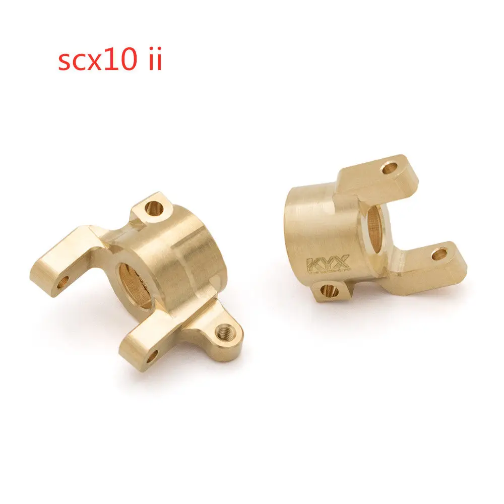 

KYX simulation model toy car Axialscx10ii90046 front axle C-seat metal copper counterweight steering seat 1 pair