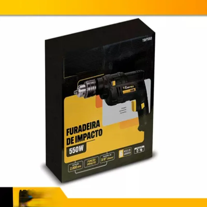 Broca profissional 3/8" Pol 550W 127V - Ferramenta de perfuração poderosa