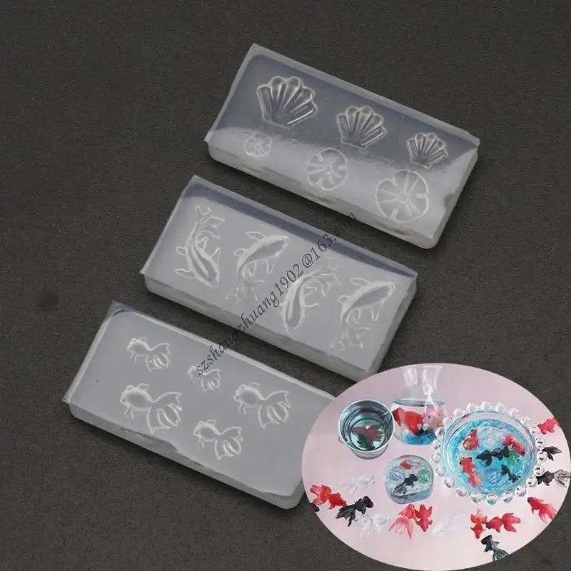 

Q6RB Silicone Earrings Necklace Pendant Lotus Leaf Mold Jewelry Making Tool