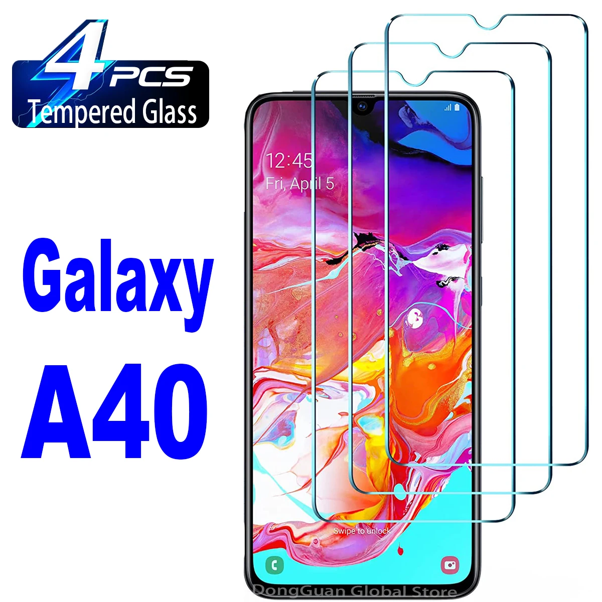 2/4Pcs Tempered Glass For Samsung Galaxy A40 SM-A405 Screen Protector Glass Film