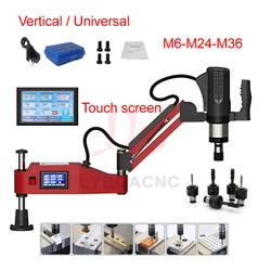 M6-M24-M36 CNC Electric Tapping Machine Servo Motor Electric Tapper Drilling With Chucks Easy Arm Power Tool Threading Machine