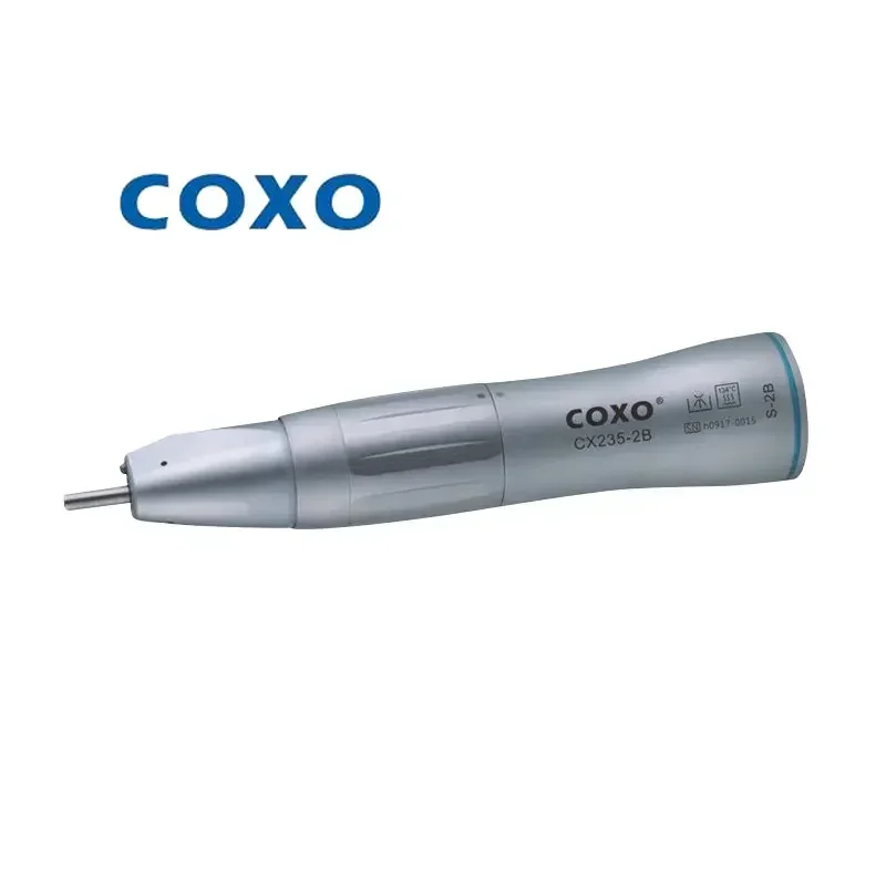 

COXO CX235-2B 1:1 Dental Handpiece Inner Channel Contra Angle Straight Machine Blue Ring Electric Grinding And Polishing Tool