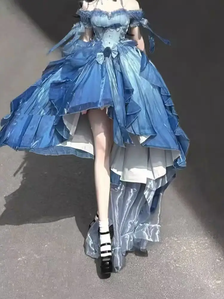 سوبر الجنية الأميرة الثقيلة الحرفية زائدة حفلة عيد ميلاد فساتين منتفخة أنيقة 2025 فستان الزفاف الأرجواني لوليتا فستان للنساء #4