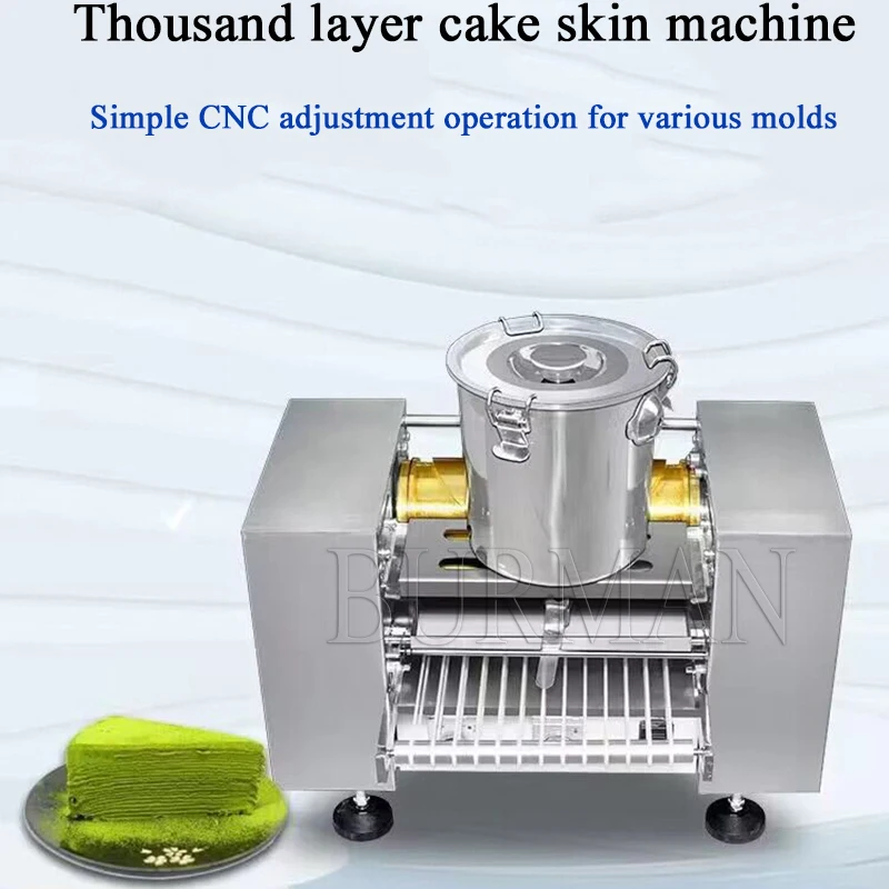 Electric Thousand Layer Pancake Crepe Wrapper Machine 6 8 10 Inches Cake Skin Maker Household Commercial Use