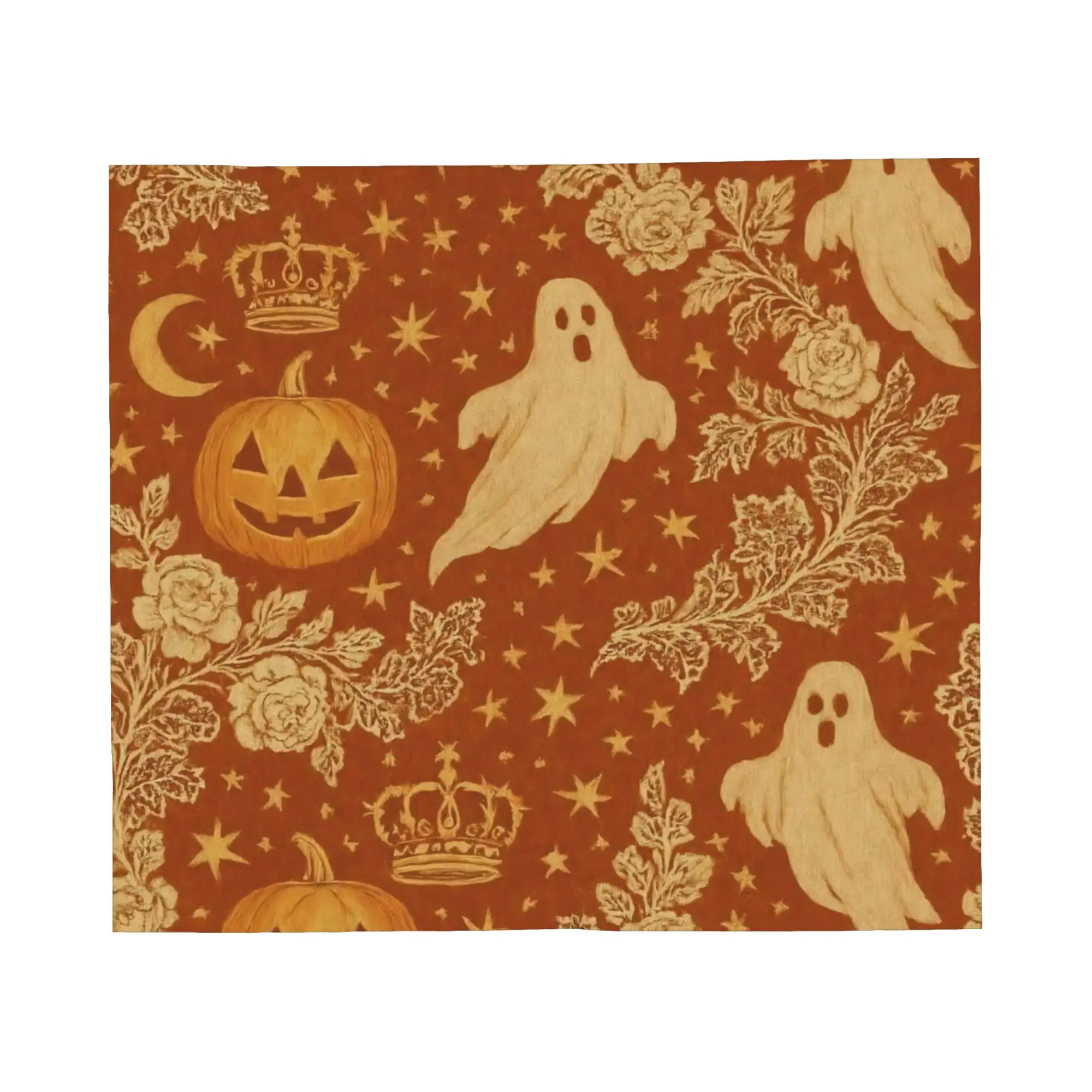 Halloween Blanket Flannel Gothic Bats Ghosts Witch Soft Throw Blanket for Home Couch Bed Rug