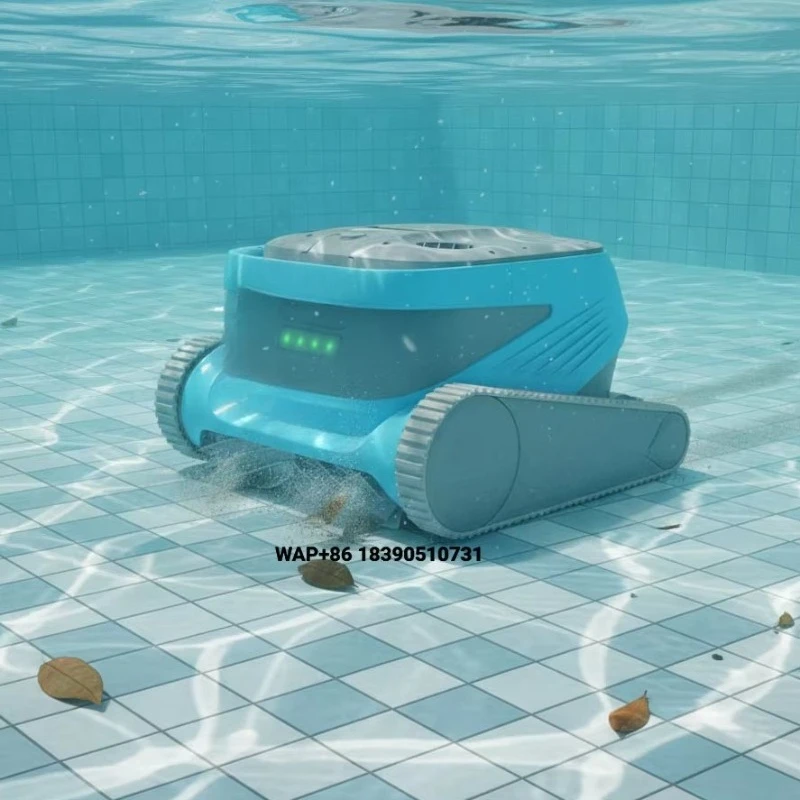 High Quality High Suction Outdoor Wired Robotic Pool Cleaner Automatic Vacuum with Dual Active Scrubbing Brushes