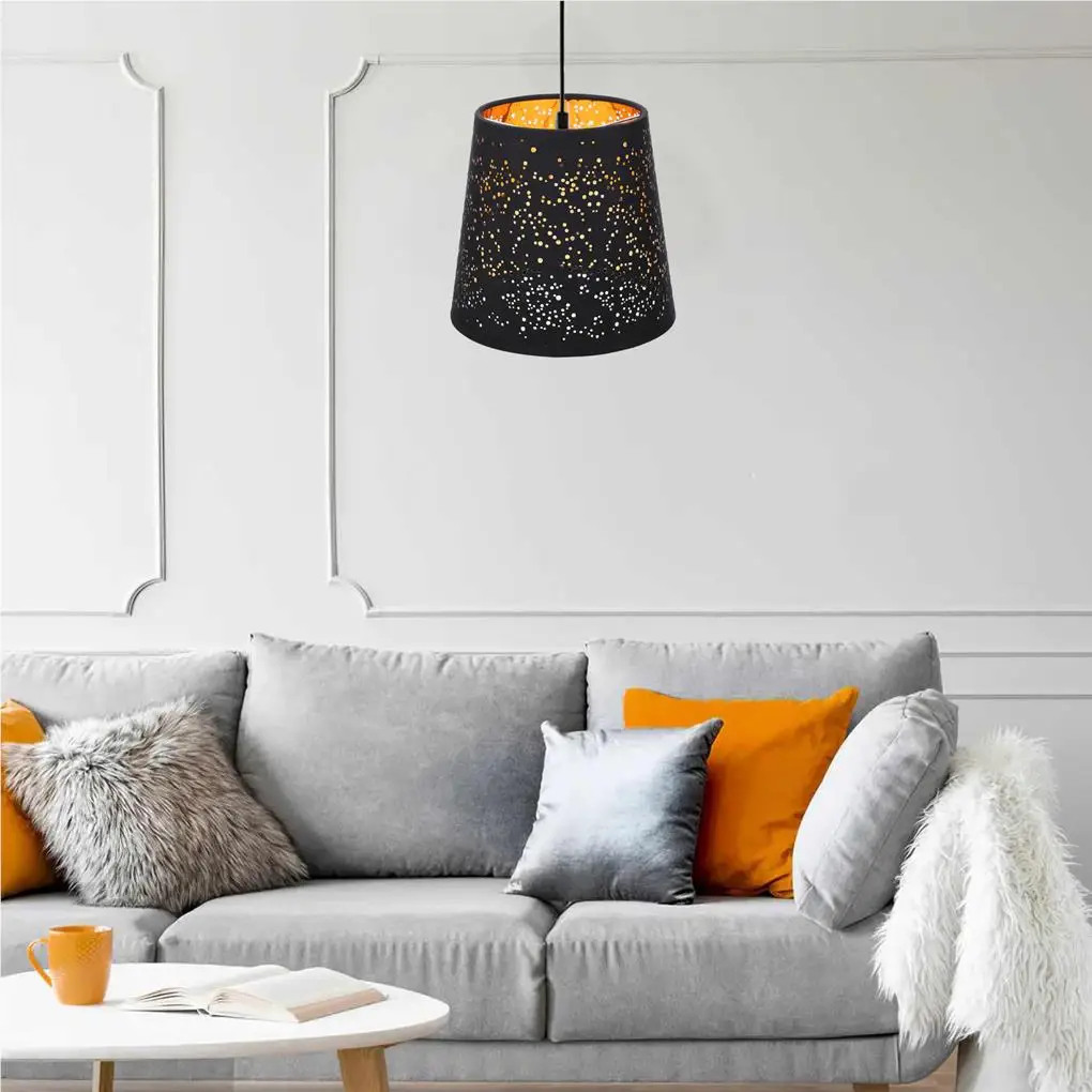 Hollow-Out Cloth Lampshade Exquisite Clip-Bulb Light Shade Lamp Cover Protective Sleeve Lightweight Lamp Shield