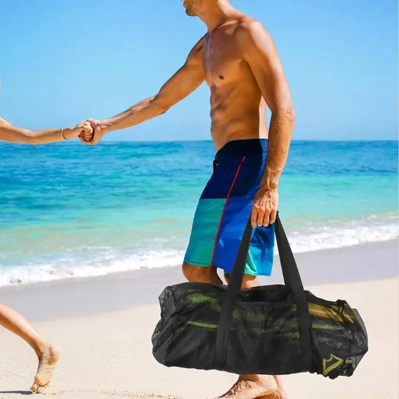 U2JB Heavy Duty Nylon Diving Fins Storage Bag Large Compartments Diving Equipment Organiser For Wet Suits Snorkels Equipment