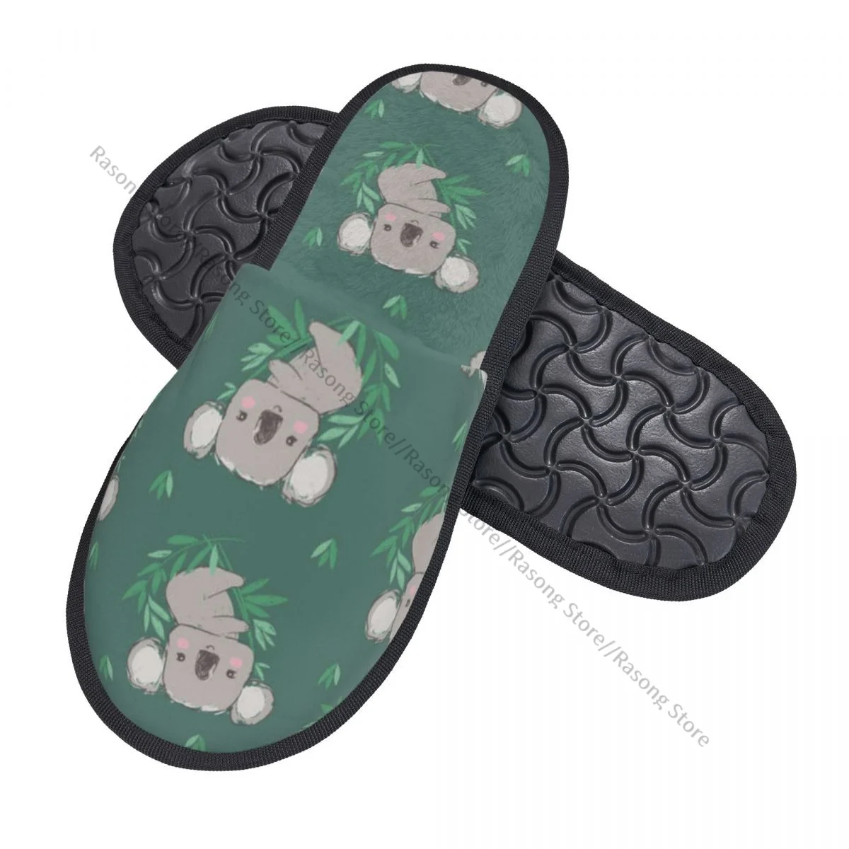 Cute Koala Pattern Slipper For Women Men Fluffy Winter Warm Slippers Indoor Slippers