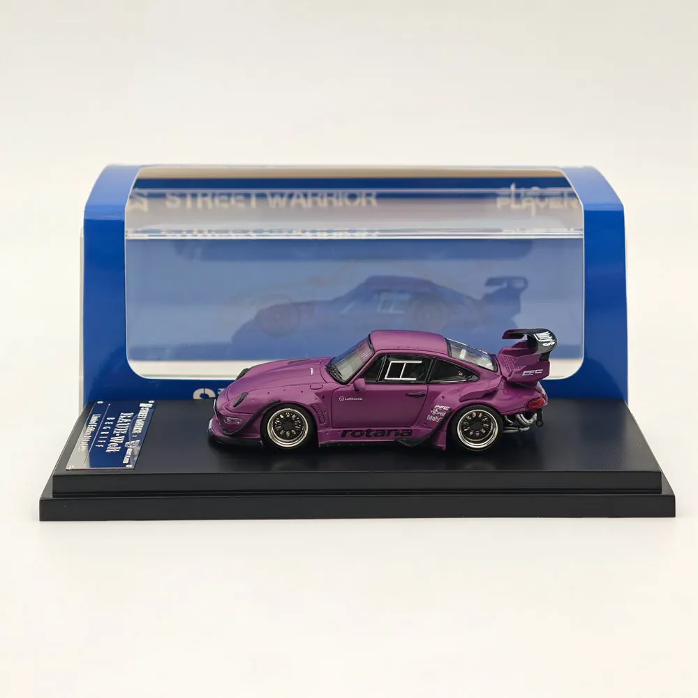 

Уличный воин SW 1/64 для RWB 993 ротана фиолетовая короткое крыло литая модель автомобиля ограниченная коллегия автомобильные игрушки подарок