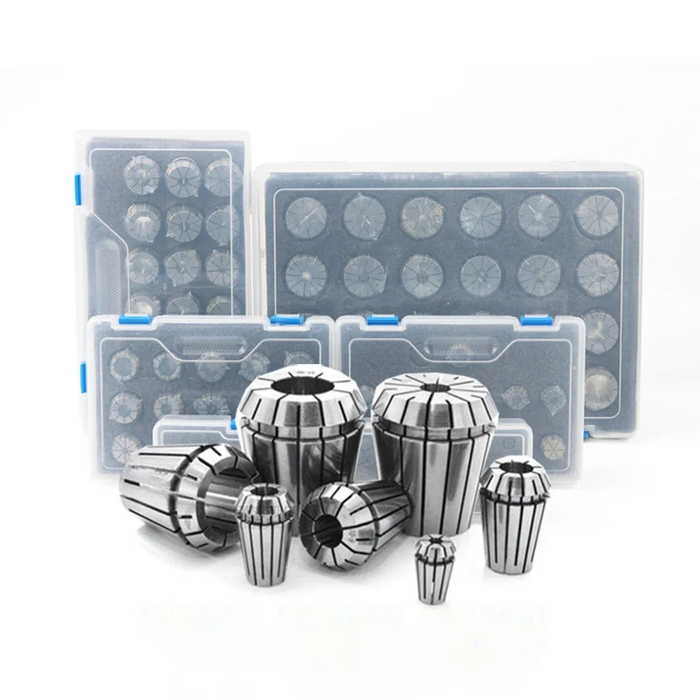 ER11 ER16 ER20 ER25 ER32 ER40 Set ER mandrino a pinza a molla 0.015mm 0.008mm per fresatura CNC portautensili macchina per incidere tornio