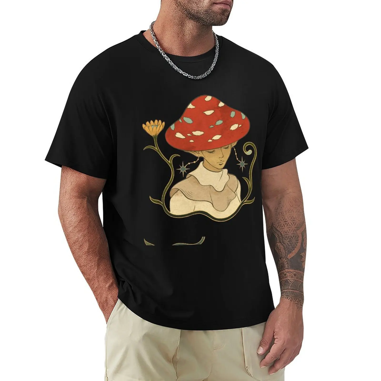 Pleasing Shroom Bloom T-Shirt Long Lasting Casual T-Shirt