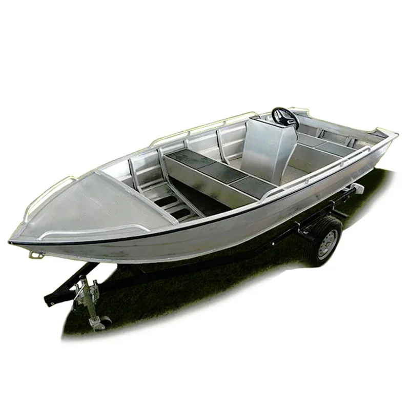 Painted Speed 18 ft 12ft Jon Boat Flat Hull Bottom All Welded Aluminum Jon Boat 14ft