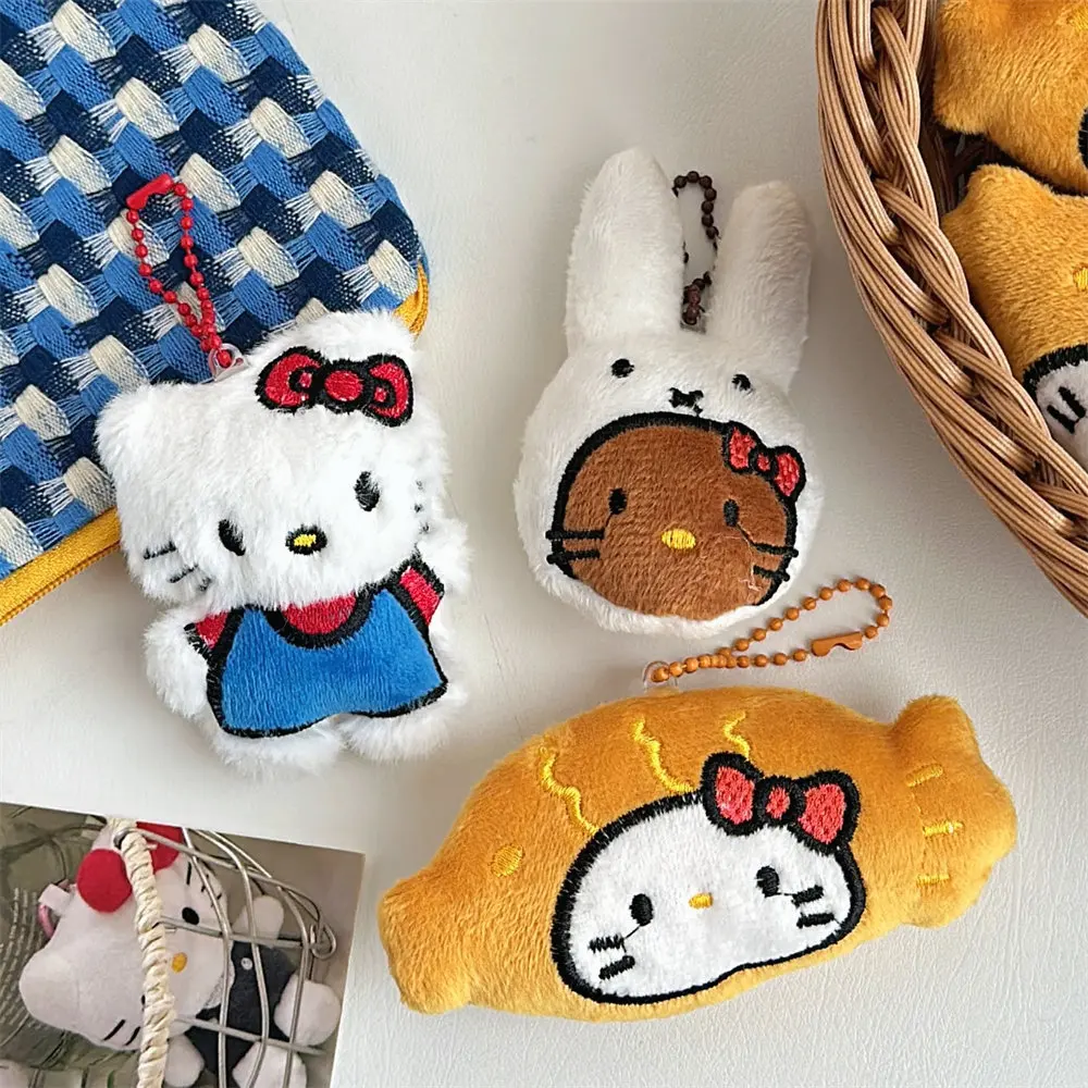 Leuke Cartoon Hello Kitty Kat Snapper Konijn Pluche Pop Hanger Tas Accessoires Sleutelhanger Kid Speelgoed In Tas Hanger Vriendin Gift