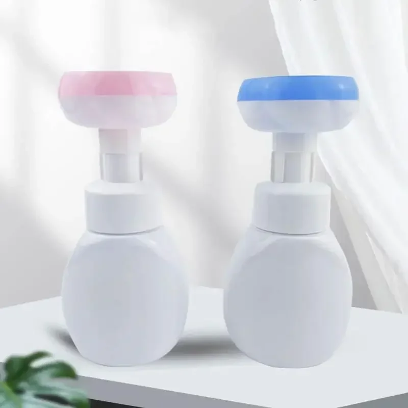 100ML Flower Liquid Soap Dispenser Stamp Hand  Pump Bottle Floral Foam Bubbler Handsoup Bathroom Travel Storage Jar