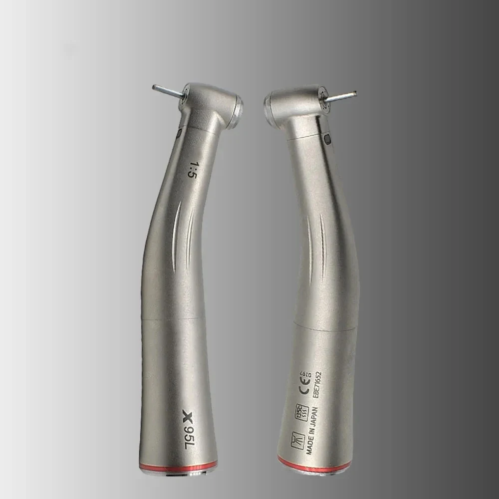 

Push Button Dental Contra Angle Handpiece 1:5 Increase Speed Handpiece Mini Head X95L Inner Water Spray Red Ring