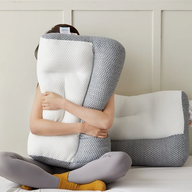 New Style Japanese Orthopedic Reverse Traction Cervical Pillow Home Use Neck Protection Pillow Core Sleep Support Pillow for Bul