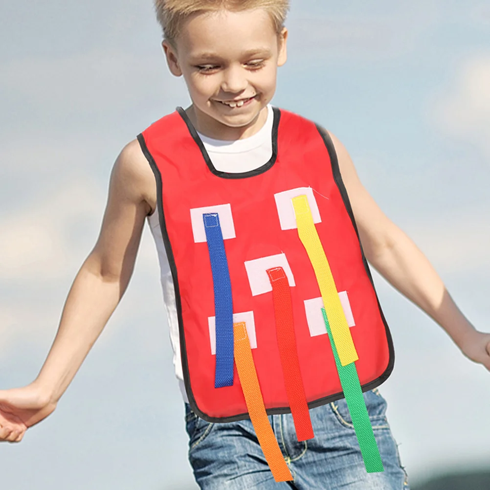 

2 Sets Pull Tail Belt Kids Sports Toys Bright Color Fabric Outdoor Activities Props Teamwork Game Kindergarten Toddler Plaything