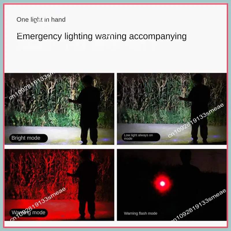 N94R Multifunctional Mountaineering Fishing Easy-Pull Buckle Rechargeable Lighting Keychain With Light Magnetic