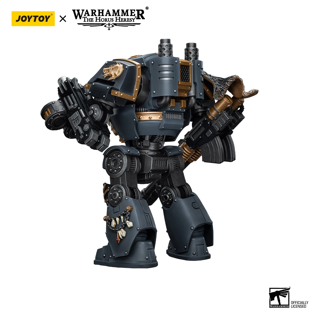 [IN STOCK] JOYTOY Warhammer 40K 1/18 Action Figures Space Wolves Contemptor Dreadnought with Gravis Bolt Cannon Model Gift