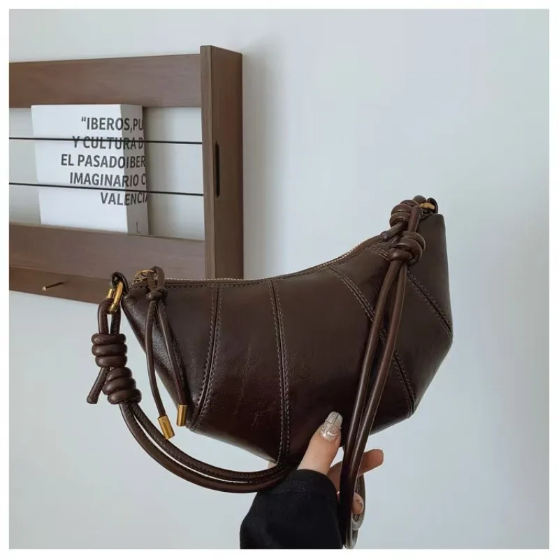 

Повседневная женская сумка для пельменей в стиле ретро, весна/лето 2022, универсальная сумка через плечо из искусственной кожи, модная нишевая сумка через плечо