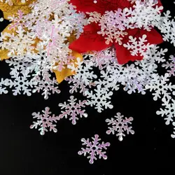 Christmas Snowflakes Confetti Xmas Tree Ornaments Christmas Gifts Snowflakes Accessories DIY Handmade Christmas Decorations