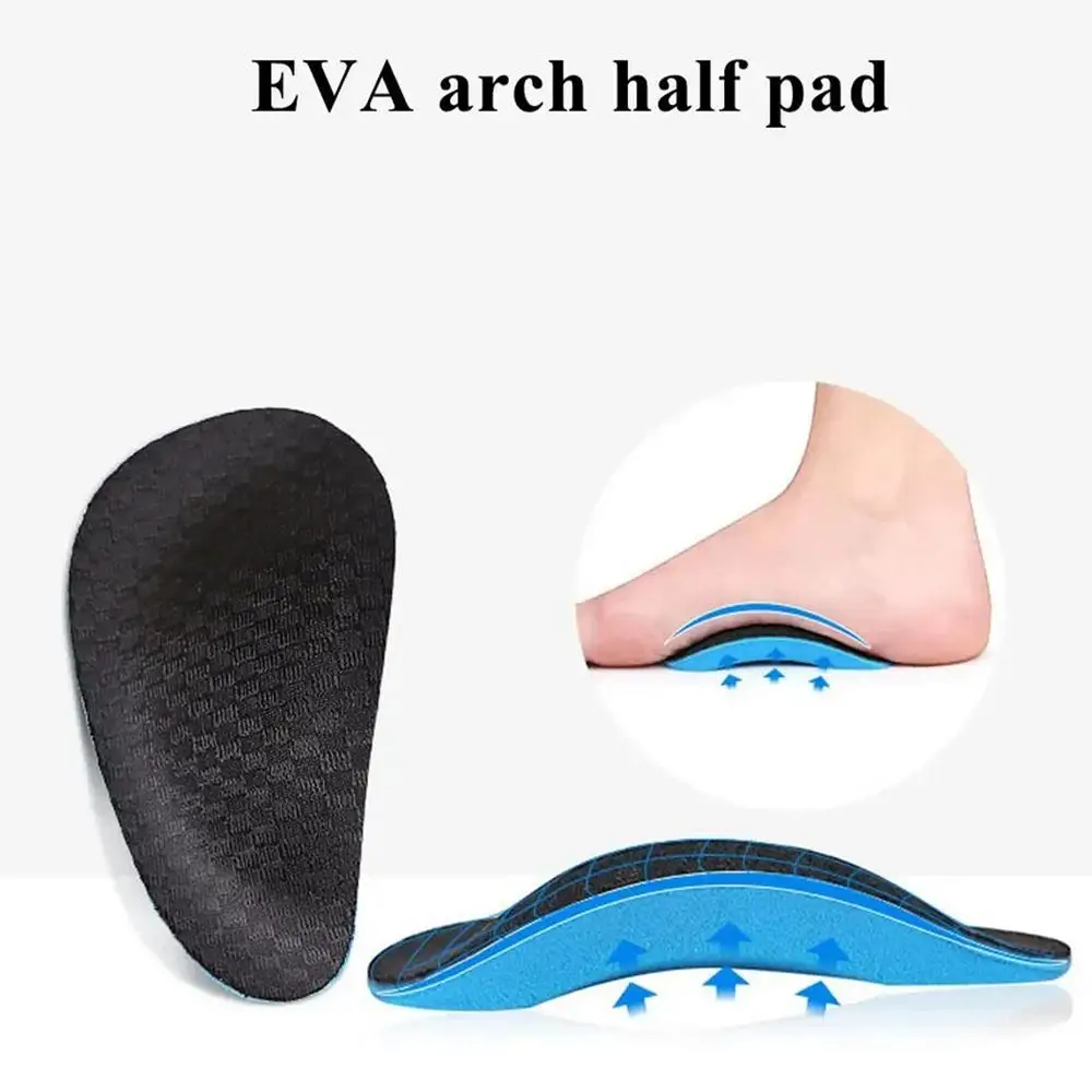 Orthopedic Insoles Half-Size Flat Feet Insoles Arch Support Cushion Plantar Inserts Soft And Comfortable Flat Foot Corrector