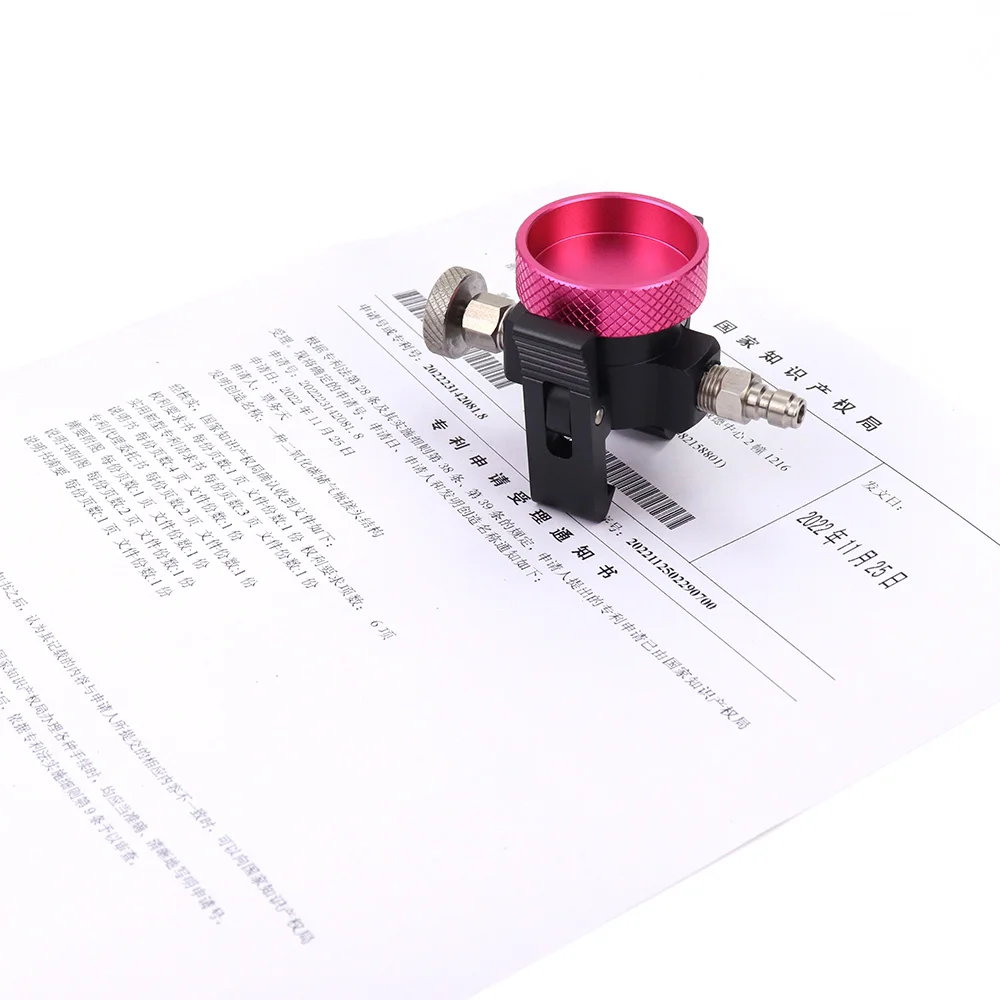 AMACOAM Adaptateur Bouteille CO2, Gazéifier Adaptateur Rapide Adaptateur Rapide CO2 pour Soda & Stream Duo Quick Connect pour Recharge Sodastream Gaz Violet