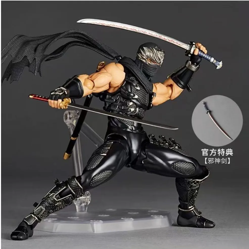 revoltech-江綱波司-アクションフィギュア-1-12スケール-可動式忍者ガイデン侍刀-ボーナス付きコレクタブルモデルオーナメント