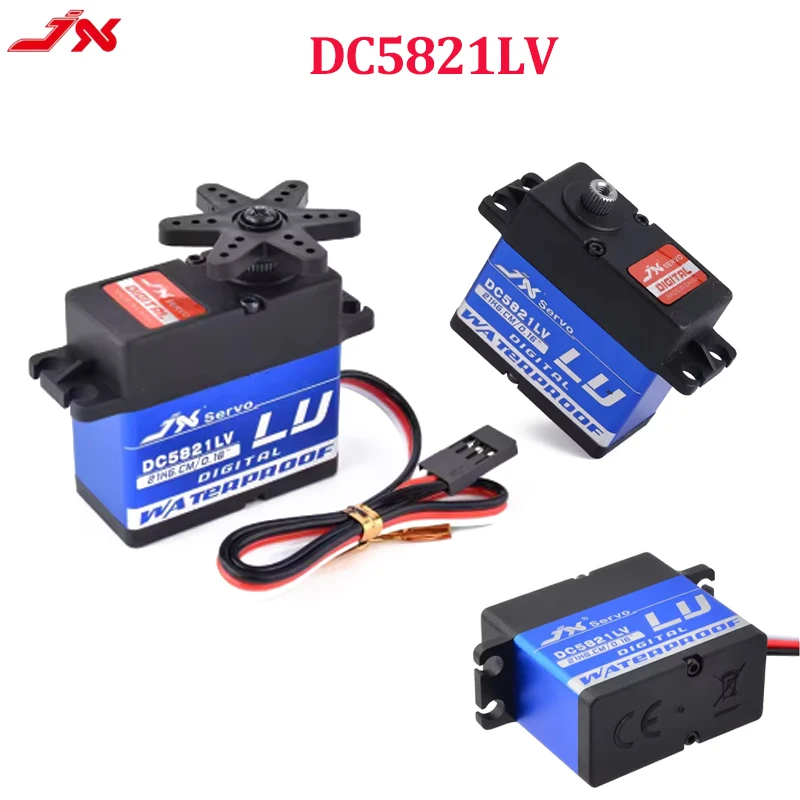 JX DC5821LV Servo 21 kg wasserdichter Kern Vollmetallgetriebe 1/8 1/10 RC Car Buggy Crawler TRAXXAS RC4WD TRX-4 SCX10 D90