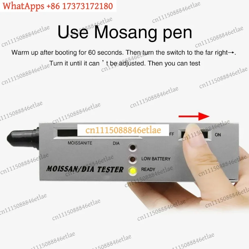 k03 Professional Moissanite Diamond Tester Pen Gemstone Jewelry Gem Tool Detector Watcher