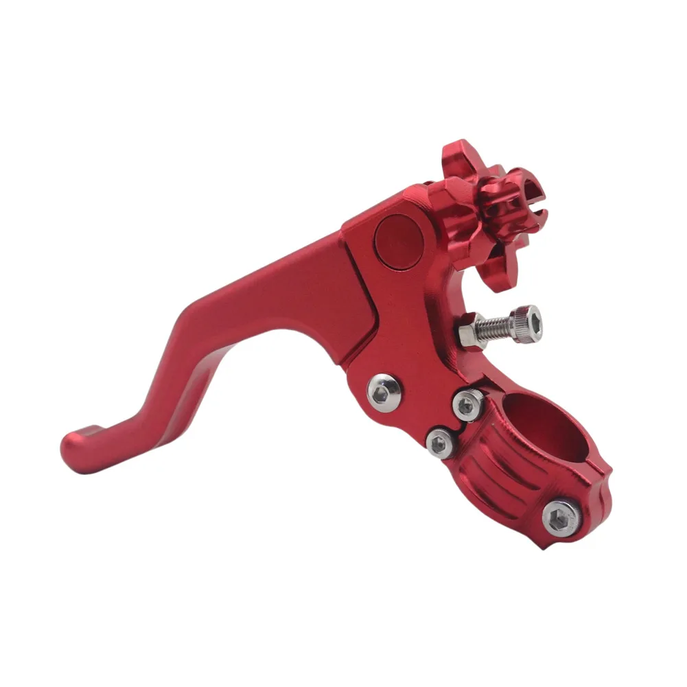 CNC Aluminum Motorcycle Clutch Lever Handlebar Short One Finger Lever Reduces Clutch Resistance for Easier Control and Riding
