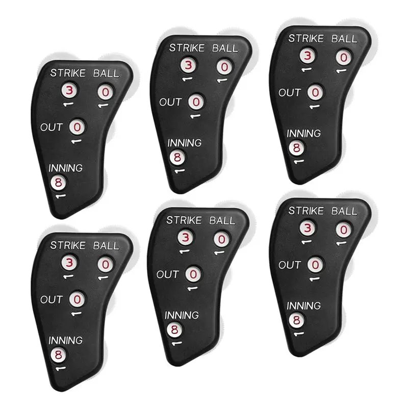 Budget-Friendly 4 Wheel Baseball Umpire Clicker-Umpire Indicator Gear-Practical Baseball Counter Clicker For Scorekeeper Recordi