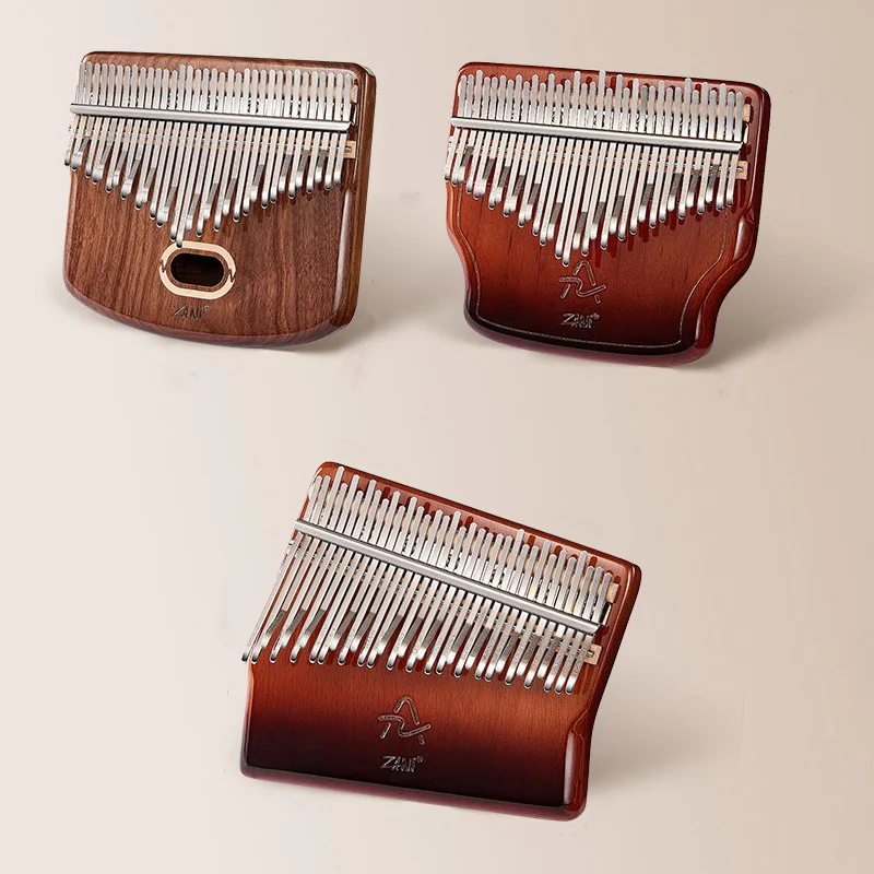 Kalimba 34 Keys Professional Thumb Piano Veneer Beech Wood 34 Key Kalimba  Finger Piano Beginners Instrument With Storage Box