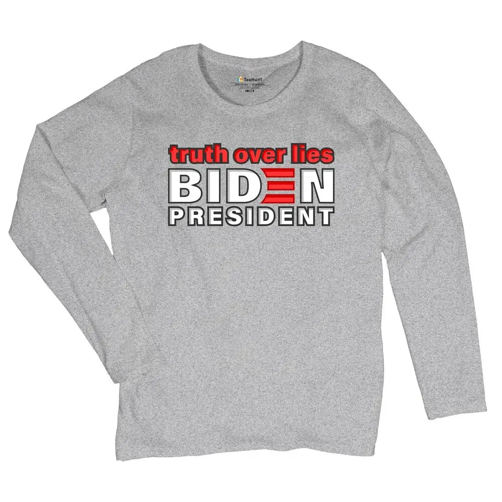 Truth Over Lies Biden for President Women's Long Sleeve T-shirt Uncle Joe 2020