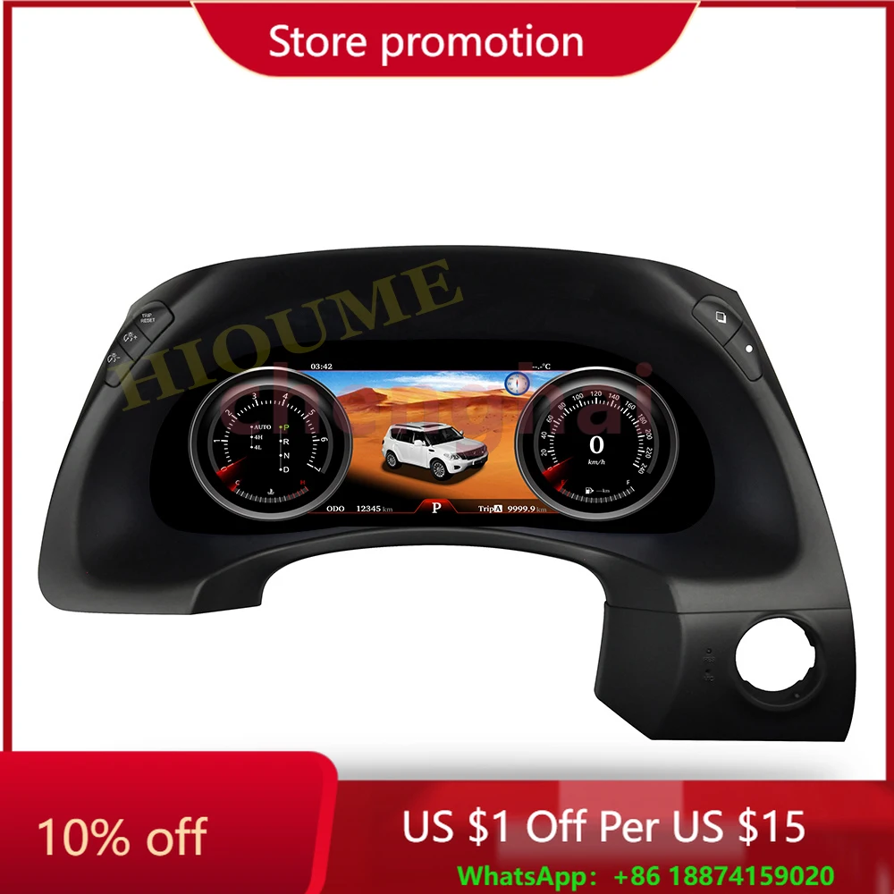 

LCD Speedometer LINUX Instrument Cluster Upgrading Car Accessories For Toyota Nissan Patrol Y62 INFINITI QX80 2015-2020