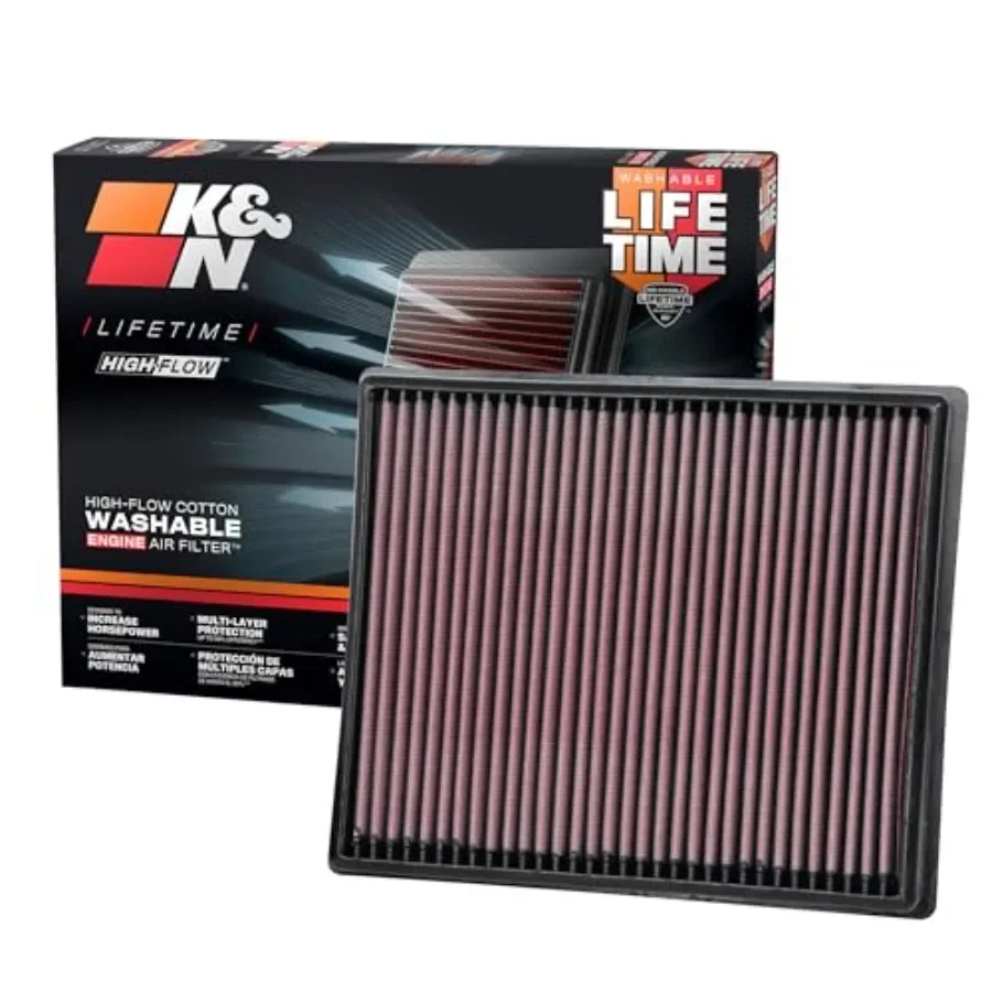 

HighFlow Original Lifetime Engine Air Filter for 20202025 Nissan Frontier: Enhances Engine Performance and Power Output Premium