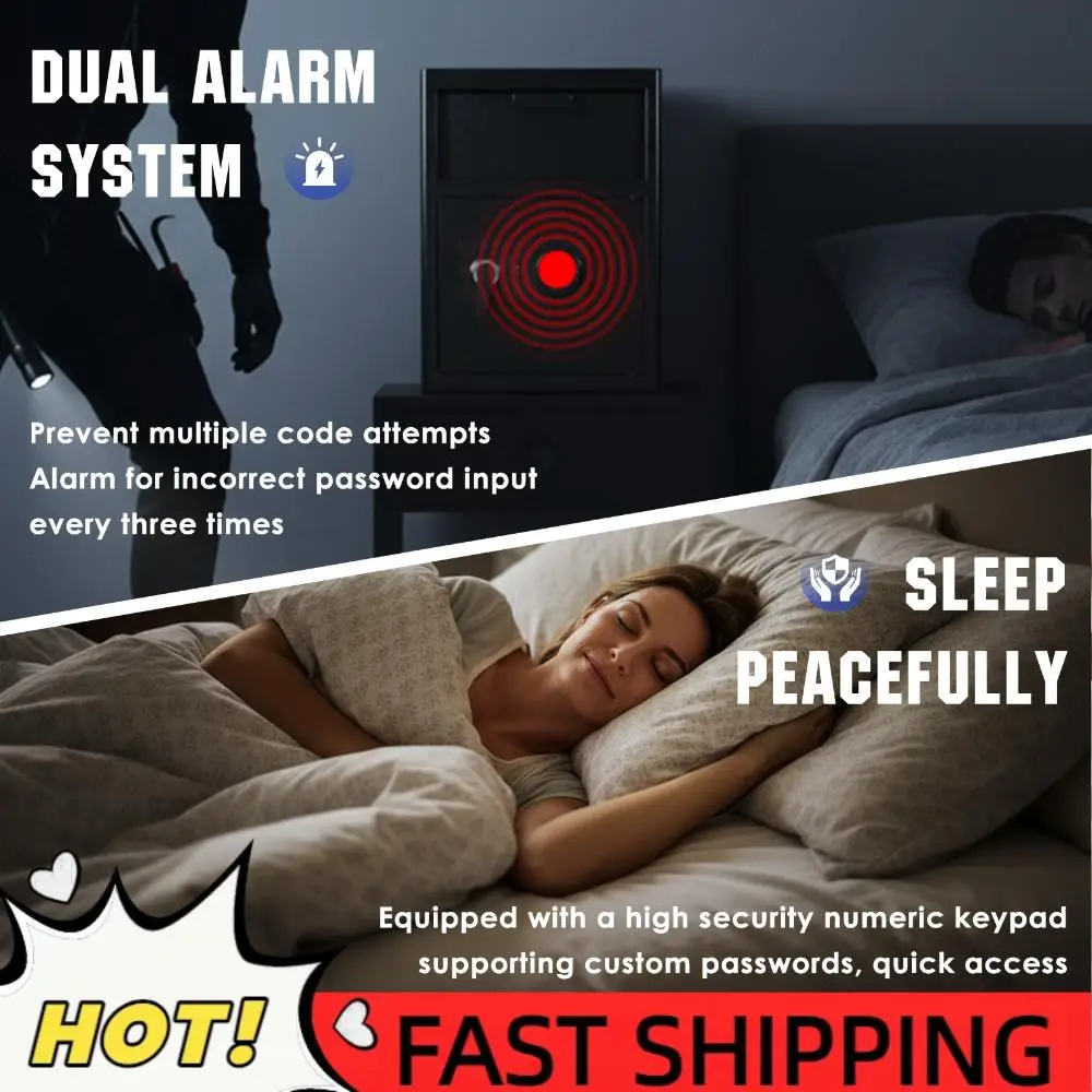 

Офисный сейф с цифровым кодовым замком, сейф-копилка с цифровым дисплеем, противовзломный сейф для дома, отеля, ресторана и офиса