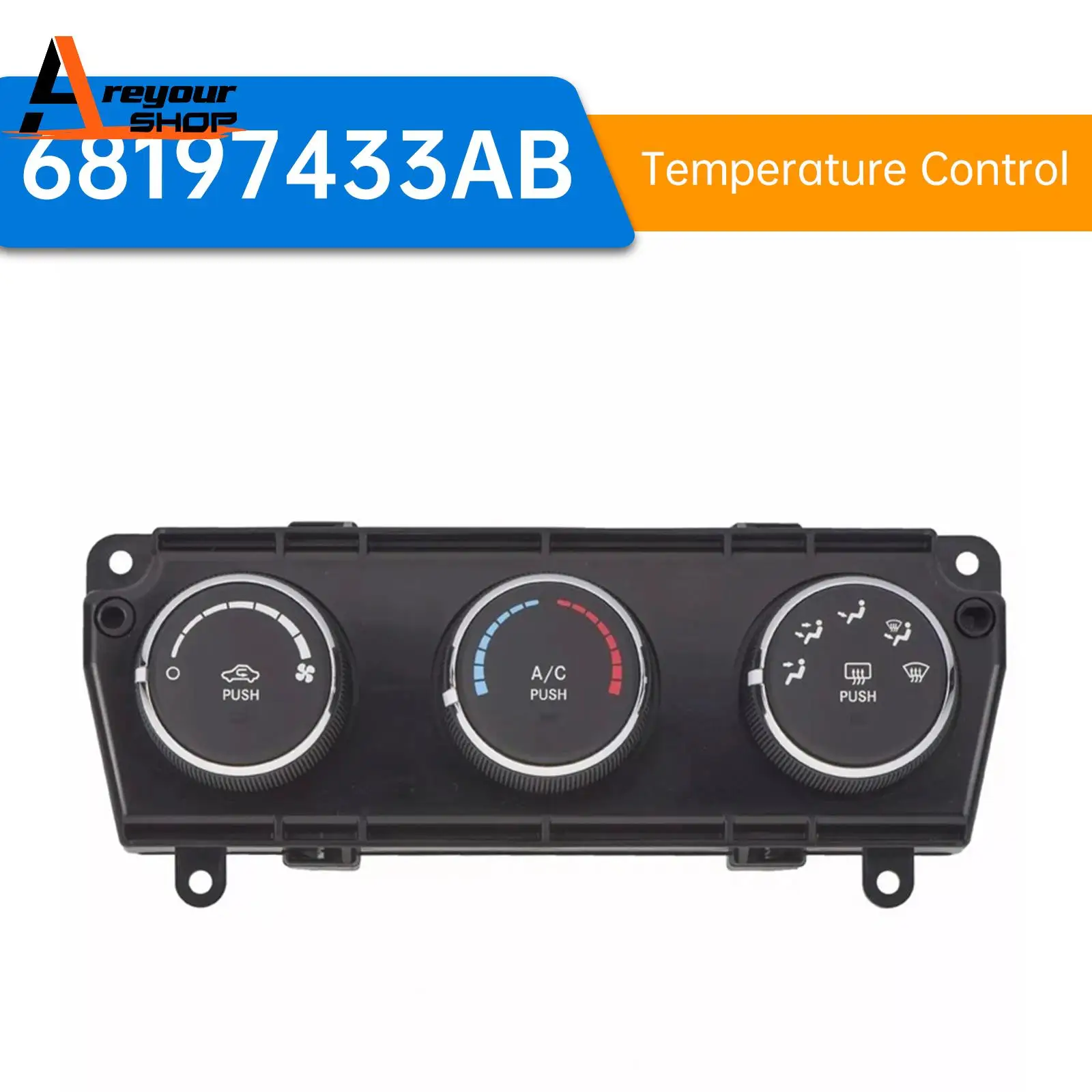 

Temperature Control for Jeep for Wranglers with A/C Features 68197433AB