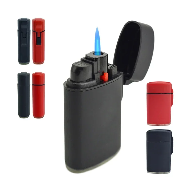 

2024 Mini Explosive Open Flame Cigar Lighter Spray Gun Blue Flame Lighter Windproof Refillable Butane Gas