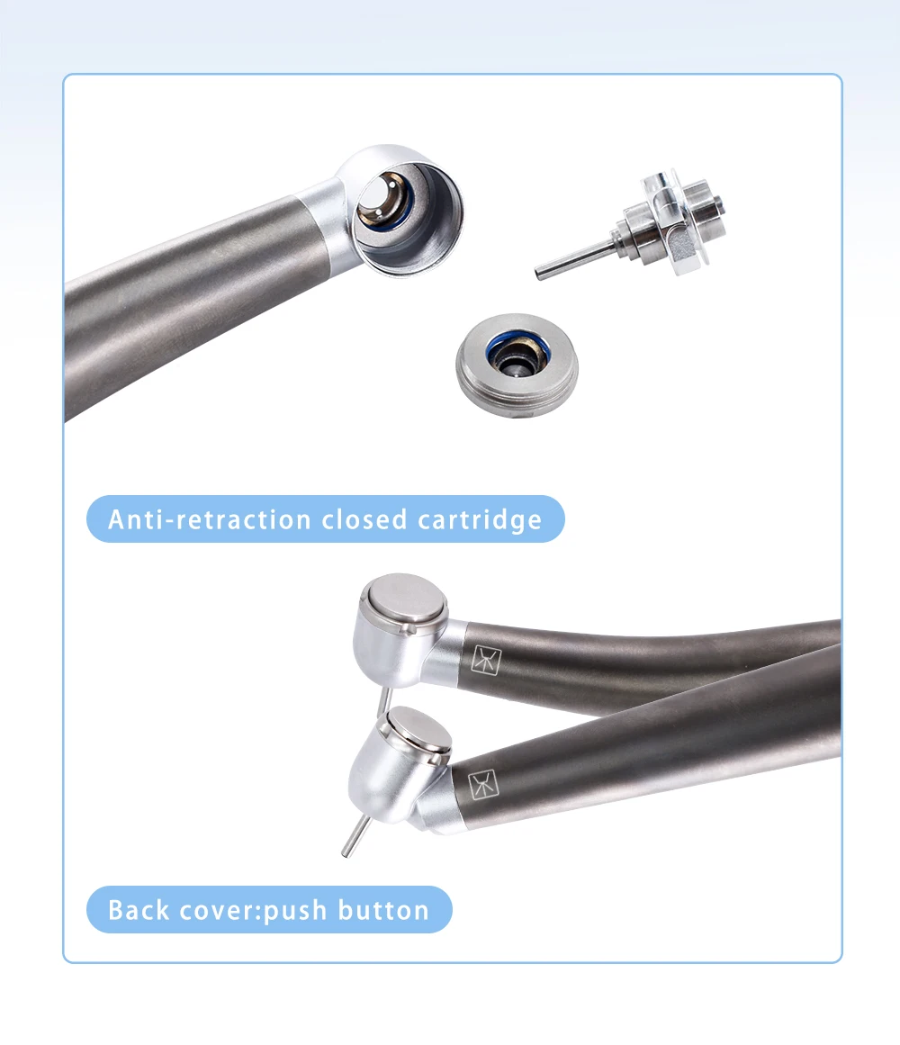 DEASIN Dental Fiber Optic High Speed Handpiece Torque Head Ceramic Bearing Fit NSK Coupler